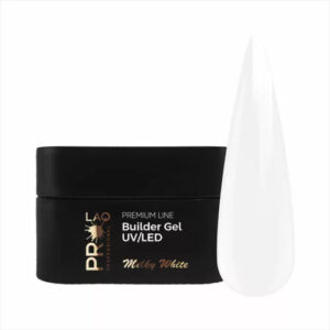 PRO-LAQ Premium Line - Egyfázisú Építő Zselé - Milky White 50g