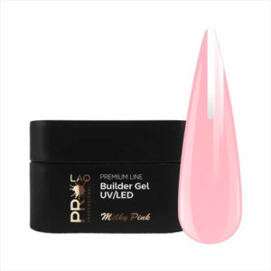 PRO-LAQ Premium Line - Egyfázisú Építő Zselé - Milky Pink 50g